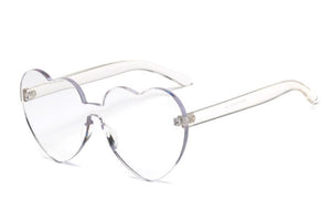 Heart Rimless Sunglass