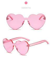 Heart Rimless Sunglass