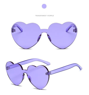 Heart Rimless Sunglass